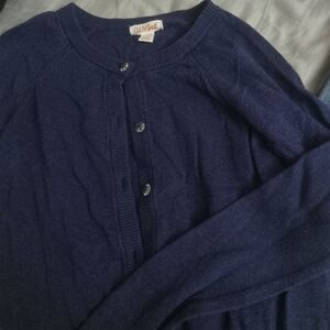 Never worn, navy blue cardigan